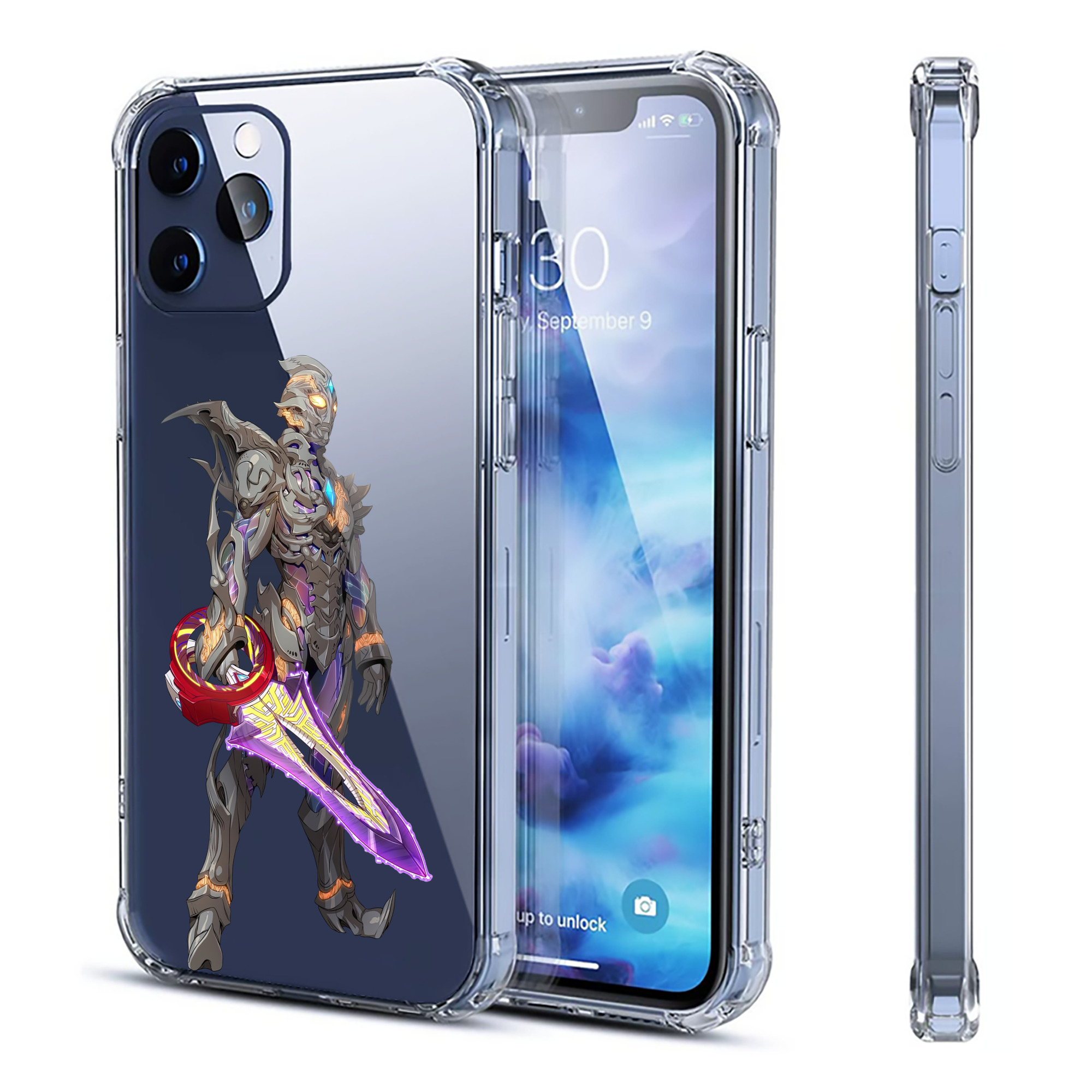 （画像用） ウルトラマン Ultraman 【iPhone 12シリーズ対応】透明スマホケース（クリアソフトケース）